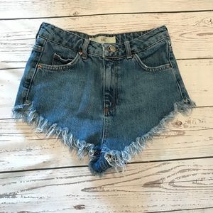 Topshop Moto Kiri Denim Shorts